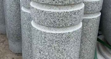 湖州 芝麻白花岗岩挡车柱、隔离柱多少钱