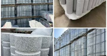 湖州 芝麻白花岗岩挡车柱、隔离柱多少钱