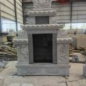 湖州 芝麻灰高档墓碑、土墓，一套也支持定做