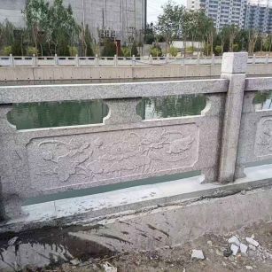 湖州 芙蓉白大花桥梁、河道，石材栏杆、围栏、护栏