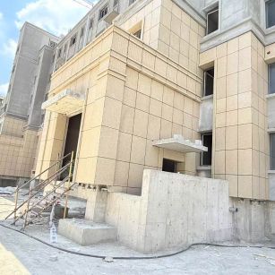湖州 黄金麻干挂，工地实拍