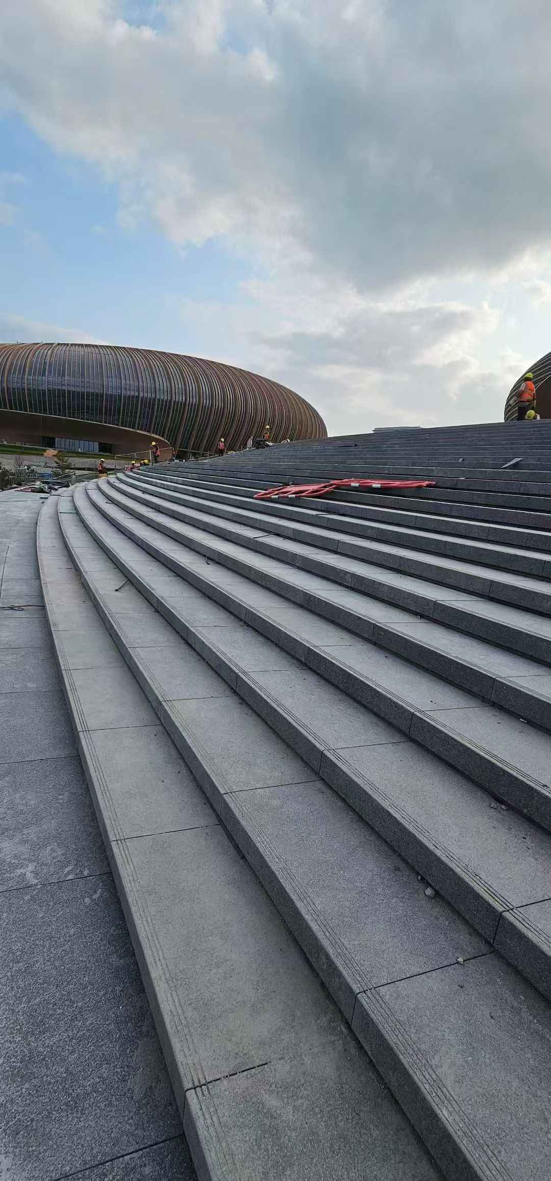 湖州 弧形整石台阶铺装效果图