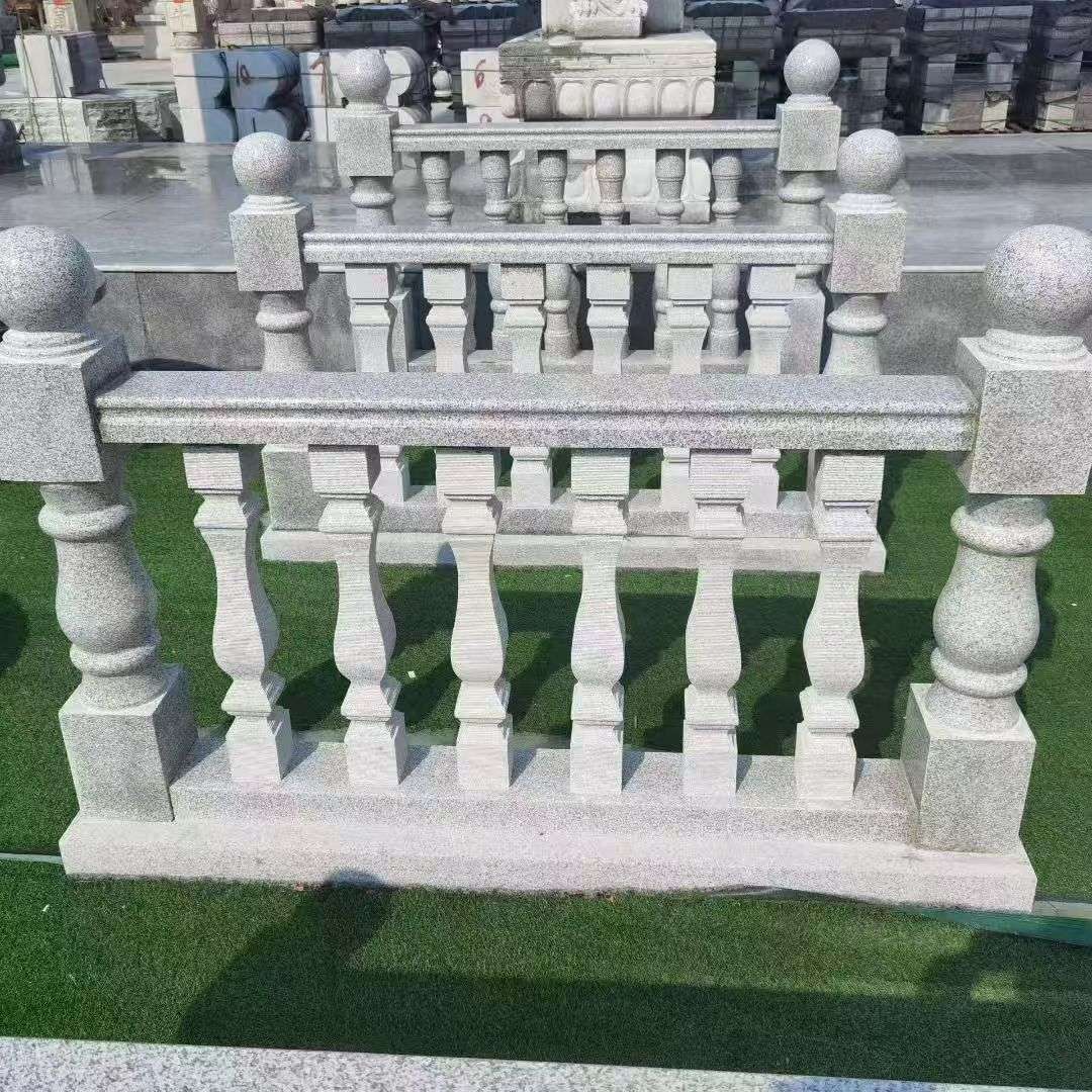 湖州 别墅石材栏杆特写