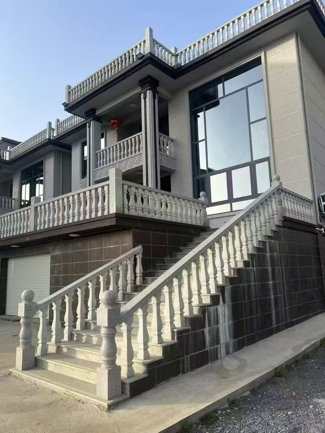 湖州 芝麻白别墅阳台栏杆，楼梯栏杆