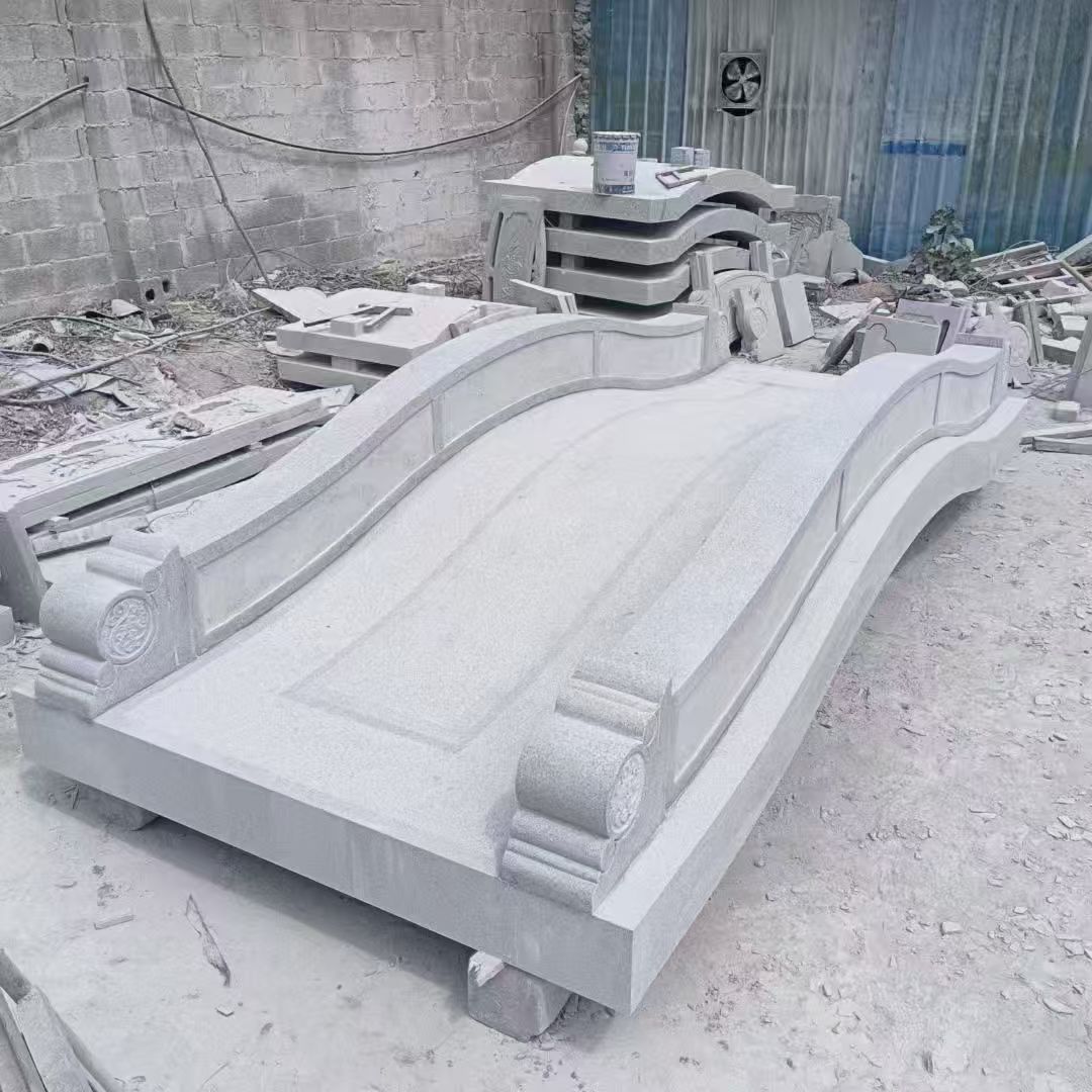 湖州 芝麻灰花岗岩园林景观 小石桥