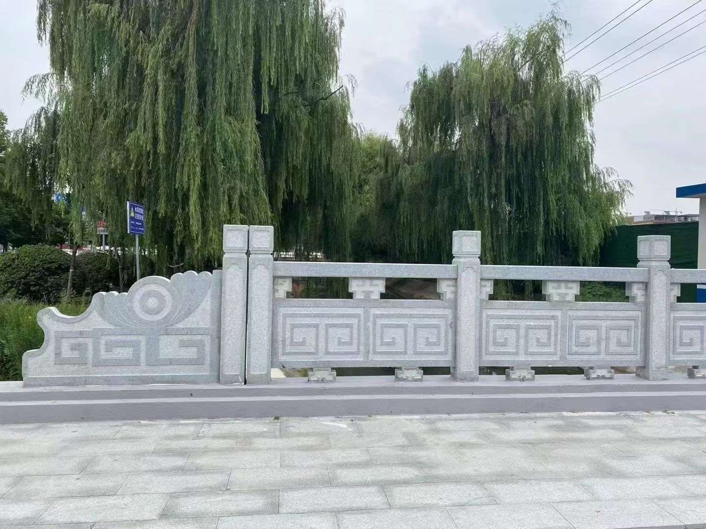 湖州 芝麻灰桥栏杆、河道栏杆安装效果